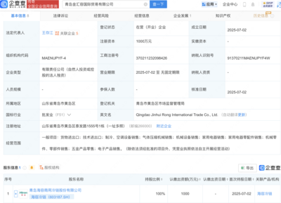 海容冷鏈拓展全球業(yè)務(wù)版圖 于青島新設(shè)國際貿(mào)易公司專注氣體壓縮機(jī)械銷售